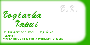 boglarka kapui business card